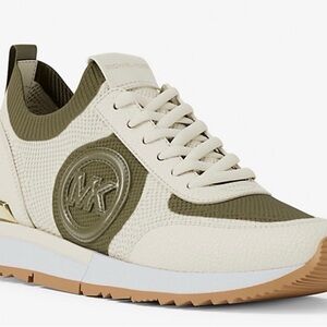 Michael Kors Men's Olive and Cream Sneakers